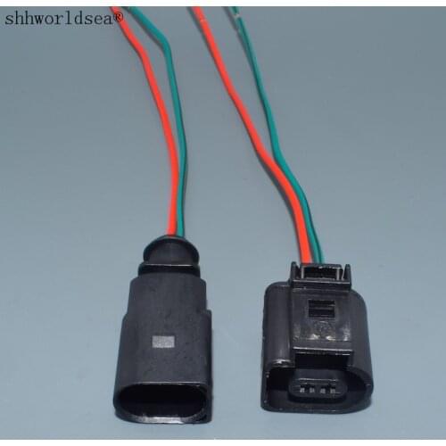 Shhworldsea 2Pin Auto Wiring Harness for Audi VW 6rd820535 connector plug 1J0973702 1J0973802 with cable