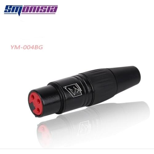 Smonisia 10pcs 3Pins XLR Balance Plug Male Female Gold-plating Connector DMX Audio Jack