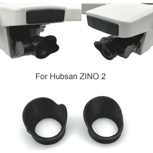 2PCS Gimbal Camera Lens Sunshade Hood for Hubsan Zino 2 LEAS 2.0 RC Drone Anti Glare Shield Camera Protector Cover Sun Hood Cap
