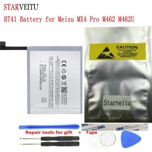 STARVEITU BT41 Battery for Meizu MX4 Pro M462 M462U 3350mAh Bateria Rechargeable Li-polymer Mobile Phone Batteries Repair Tools