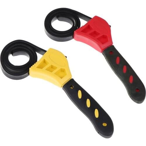 1Pc Good Quality Rubber Strap Wrench Car Repair Universal Wrench Adjustable To Fit For Any Shape