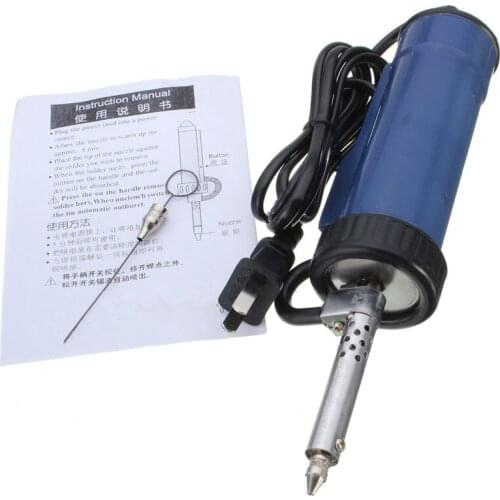 Solder Sucker 30W 220V 50Hz Electric Vacuum Desoldering Pump Iron Gun Soldering Repair Tool with Nozzle and Drill Rod