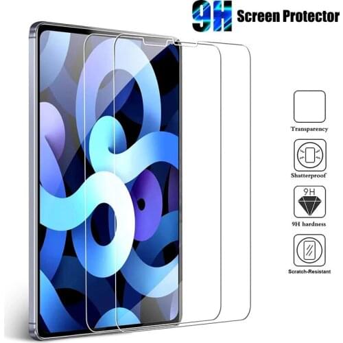 9H Tempered Glass For iPad Pro 9.7 10.5 11 2021 2020 2018 Mini 5 Air 4 3 2 1 6th 7th 8th Generation Screen Protector Protection