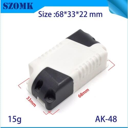 1pcs new product customized abs plastic LED supplying enclosure electronic controller junction case 68*33*22