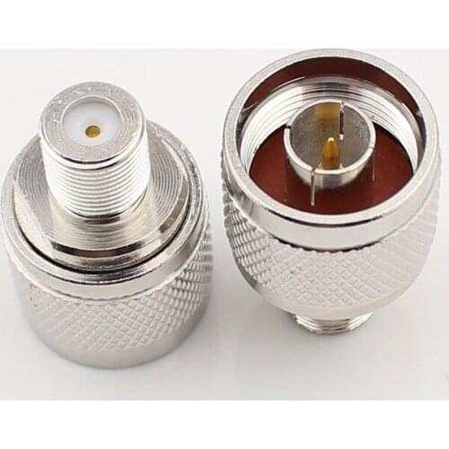 100pcs/lot RF coaxial connector N to F adapter, High frequency F plug with Imperial