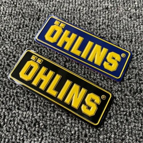Motorcycle Shock absorber Aluminium Sticker Cool Personality For ohlins decoration Decals