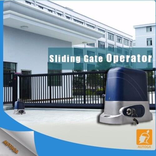 24V DC 240V 110Velectrical automatic sliding gate opener motor operator to load 500 to 800kg with 2 remote controllers