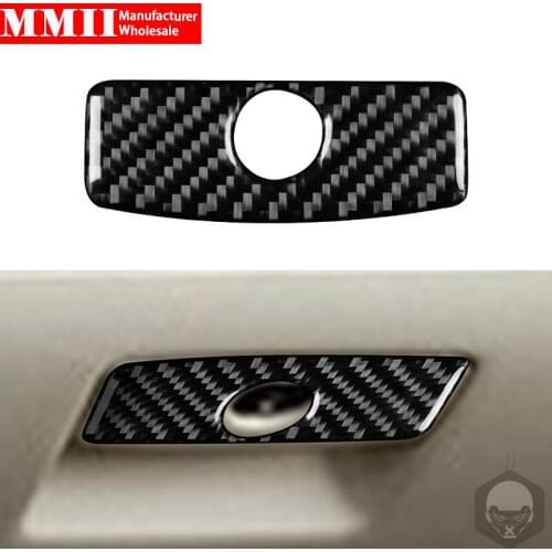 For Subaru Impreza/Subaru XV Crosstrek 2012-2014 Glove Box Handle Cover Trim Sticker Real Carbon Fiber Decoration Accessory