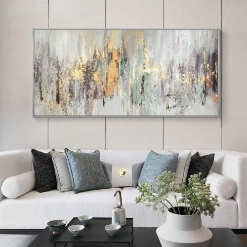 Large Hand Painting Gray Abstract painting on Canvas oil painting abstract art decorative for living room abstract painting