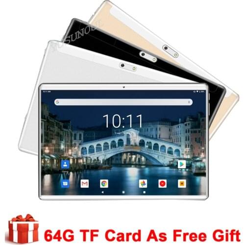 Fast Deivery Super Glass 10 inch 3G Android 9.0 Quad Core 2.5D Tempered Glass Wifi 1280*800 IPS Dual SIM Card GPS IPS Tablets