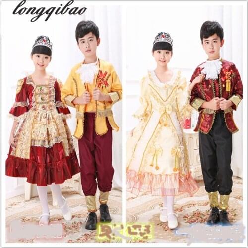 Children 's photography European boys girls prince girls princess court drama performance clothing
