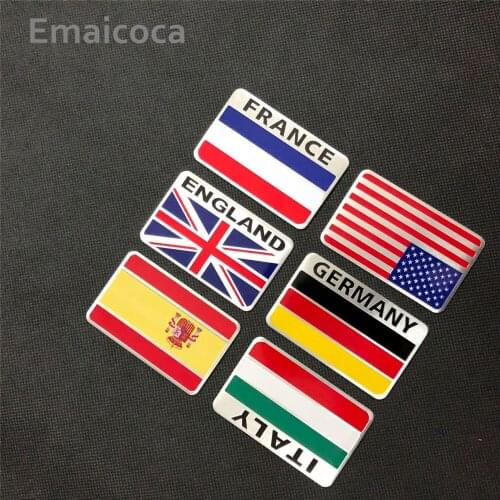 Emaicoca car-styling 3D Aluminum National Flag Case for LADA Vesta Granta 1300 Niva Samara Signet Priora Kalina Safarl largus
