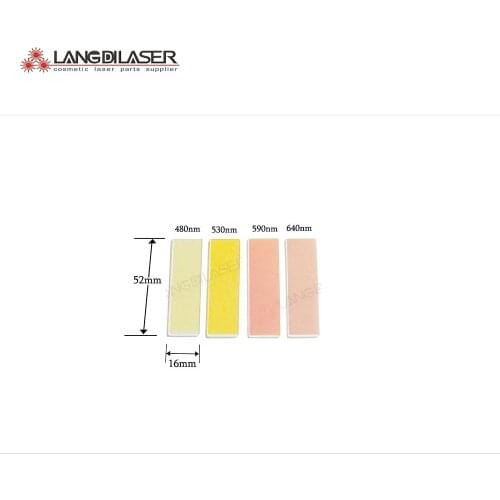 IPL filters for IPL handpiece , size : 52*16*1mm , optic filters , laser optic filters