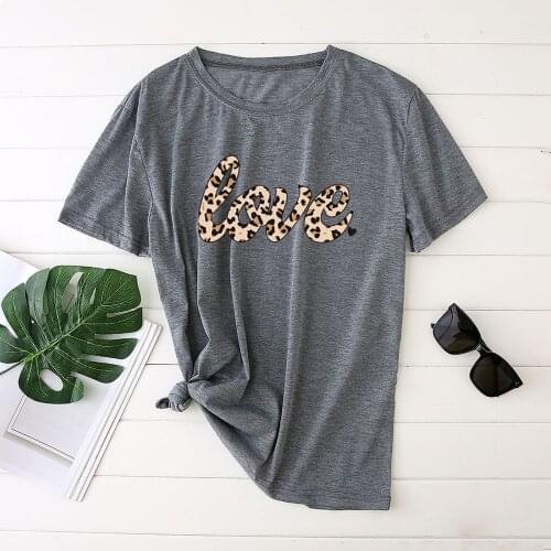 Leisure Womens T-shirt couple Fashion love Printing T shirt Summer Harajuku Short Sleeve Tops Female Tshirt clothing