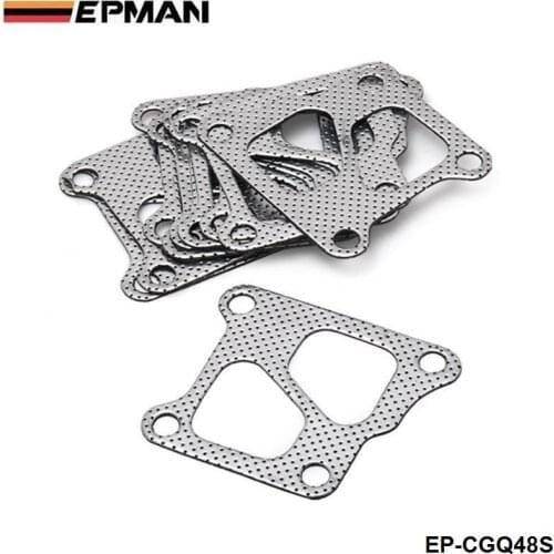 10PCS/LOT Manifold & Turbo Gasket Set For Mitsubishi Lancer Evo 4 5 6 7 8 9 2.0 4G63 EP-CGQ48S