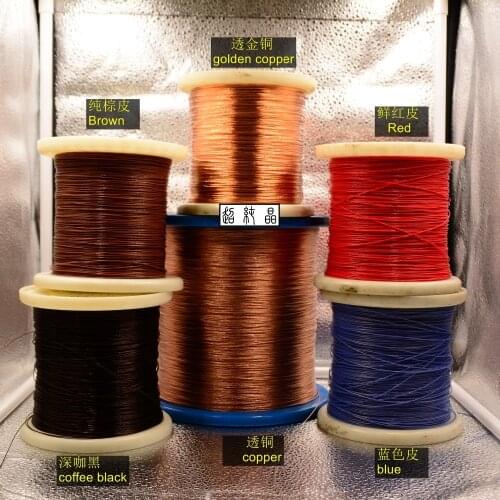 High purity crystal copper 30cocres 25awg OD:0.65mm 12meters