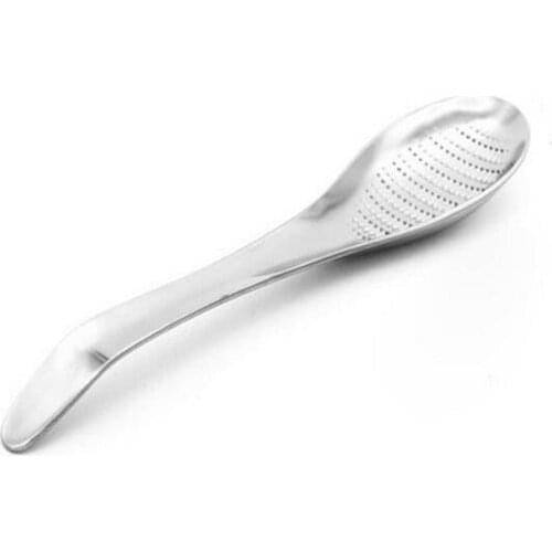 Kitchen Practical Stainless Steel Spoon Shape Lemon Mixer Ginger Grater Wasabi Garlic Grinding Tools Cheese Grater