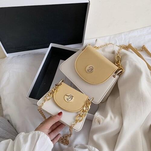 Mini Chain Crossbody Bag Women Luxury 2021 Fashion Small Shoulder Bag Lady Brand Design PU Leather Purse and Handbag