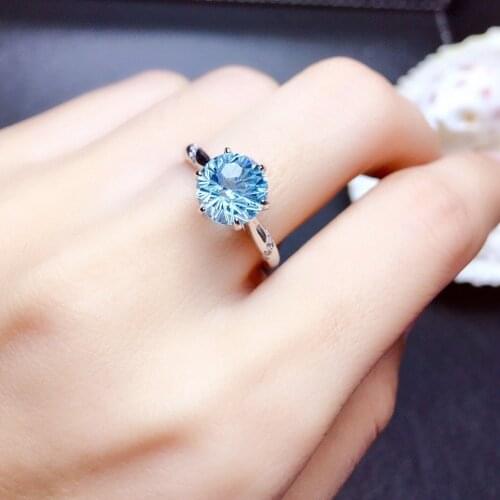 MOONROCY Silver Color CZ Crystal Rings Cubic Zirconia Wedding Ring 5 Carat Dropshipping Jewelry Wholesale for Women Gift