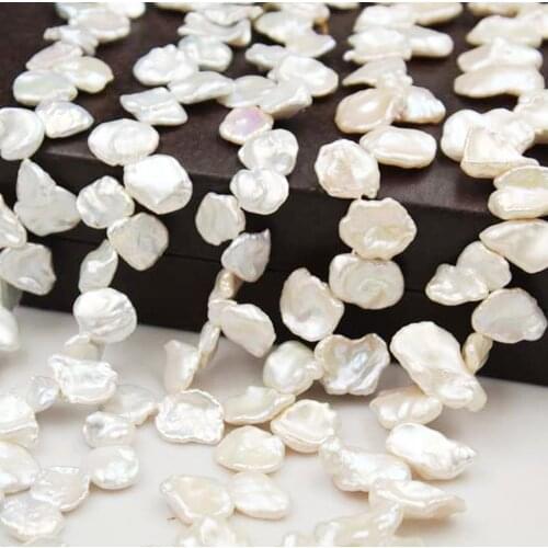 Natural Freshwater Pearl Charm Baroque Petal Shaped White Pearl Used in Jewelry Making DIY Bracelet Necklace Jewelry Accessories