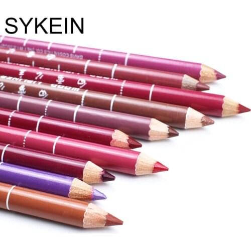 Cosmetic Professional Wood Lip liner Waterproof Lady Charming Lip Liner Soft Pencil Makeup Womens Long Lasting Cosmetic Tools