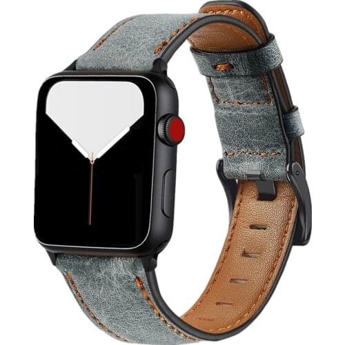 Watch straps for apple watch 3 4 5 band Leather correa for iWatch i Watch Bracelet bands wriststrap 42 mm 44 mm watchband belt