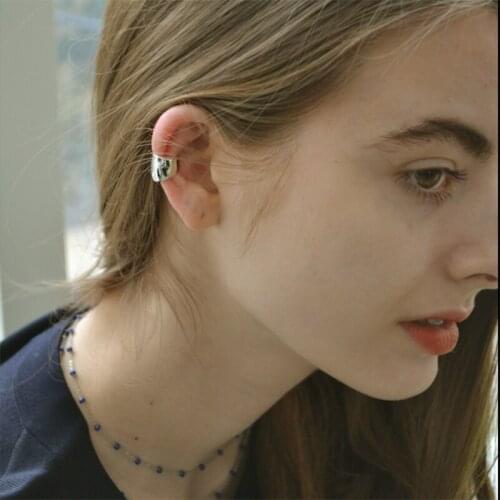 INS cool handsome niche gold-plated cold wind metal ear bone clip European and American trendy retro non-pierced ear clip