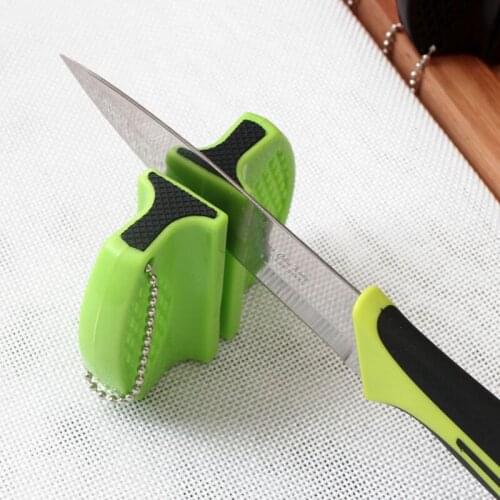 ONEUP Mini Ceramic Rod Knife Sharpener Two-stage Tungsten Portable Butterfly Type Whetstone Sharpener Sharpening Knives Stone
