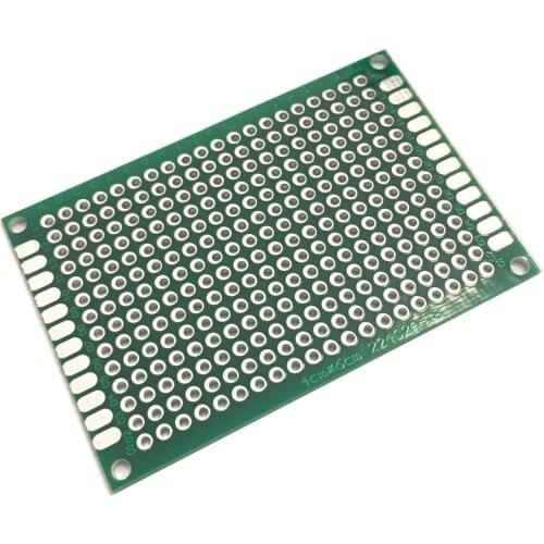 High Quality 5pcs 4x6 cm FR4 Prototype PCB Board Double Side Protoboard 2.54mm Universal DIY Printed Circuit