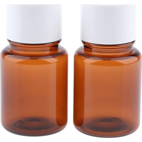 Amber Refillable Plastic Bottles 2 Packs Travel Toiletries Liquid Containers