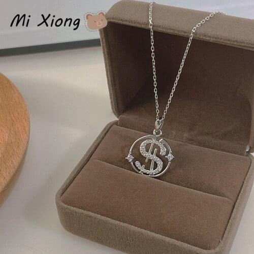 Mi Xiong 925 Sterling Silver Necklaces for Womens Pendant Chains Unique Popular Luxury Jewelry Exquisite Elegant Realistic Charm