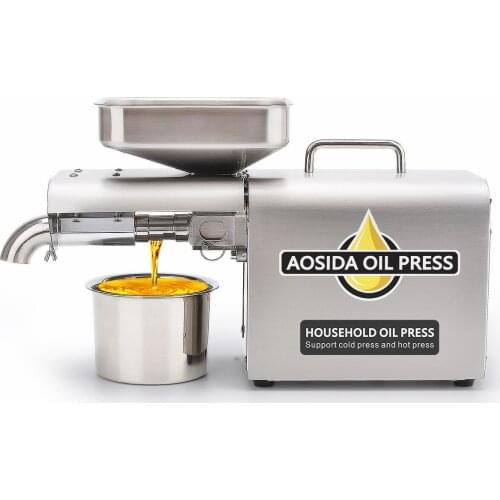 110V/220V 500W Automatic Household Intelligent Oil Pressing Machine Small Household Stainless Steel Oil Pressing Machine