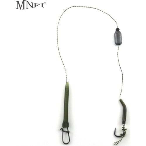 MNFT 2Set Carp Fishing Hair Rigs High Carbon Steel Leader Hook Hair Rig Exchange Spare Hooks Handmade Terminal Tackle Set