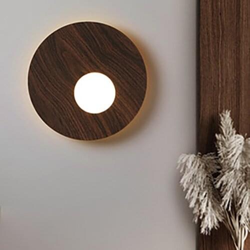 2021 Minimalist Wall Lamps Creative Round 12W Bedroom Bedside Lamp Living Room Background Wall Staircase Porch Aisle Lighting