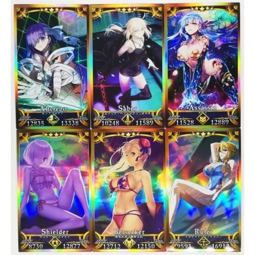 36pcs/set Fate/FGO No.3 Saber Altria Pendragon Toys Hobbies Hobby Collectibles Game Collection Anime Cards