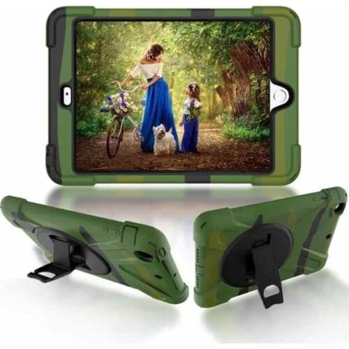 Case for iPad Pro9.7 360 Kickstand stand Cover For iPad Pro 9.7 tablet and Degree Rotation with PU Silicon Hand Strap