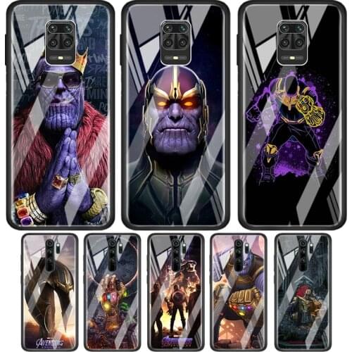 Avengers Thanos Tempered Glass Cover For Xiaomi Redmi Note 10 10S 9 9T 9S 8T 8 9A 9C 8A 7 Pro Max Phone Case