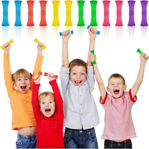 ChildrenS Toys 30Pcs Braided Mesh Tube Toy With Marble Ball Release Anxiety Decompression Toy For Kids Adult