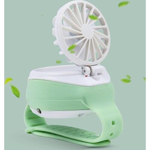 Childrens toys, three convenient hand-held charging fans, creative Mini Watch fans, childrens girlfriends Christmas gifts