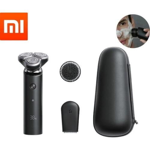 Xiaomi Mijia Electric Shaver Men Flex Razor 3 Head Portable Beard Trimmer Dry Wet Shaving Washable Type-C Rechargeable Blades