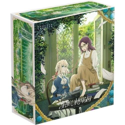 Violet Evergarden Toy Gift BOX Poster Keychain Postcard Water Cup Bookmark Storage Box toy gift