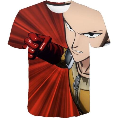 One Punch Man T-shirt Men And Women Summer New Fashion Unisex T-shirt Short Sleeve Anime Clothes Streetwear Casual Cool Tops