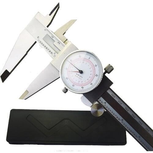Measuring Tool Dial Caliper 12" / 300mm Metric/INCH SAE Standard MM Dual Hand Reading Scale