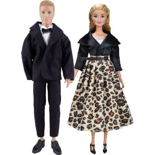 1 Set Ken Clothes Doll Suit Dress Daily Wear Casual Suit Fashion Outfits Ken Doll Clothes Doll Accessories Clothes for 30cm Doll