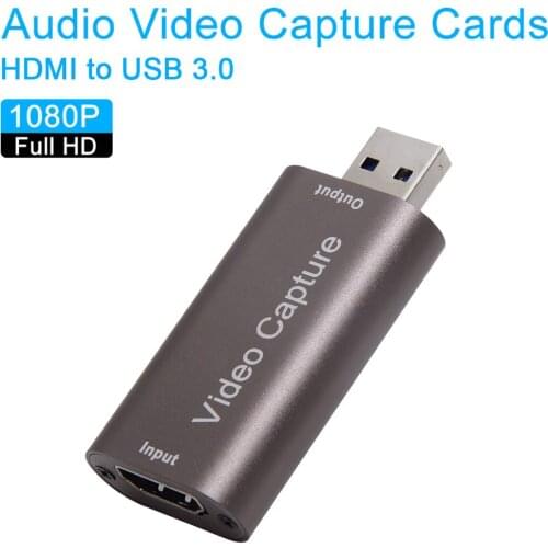 Mini 1080P HDMI to USB 3.0 Video Capture Card Game Recording Box for Computer Game DVD Camcorder Live Streaming Broadcast