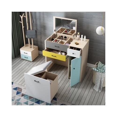 Multifunctional dressing table, creative clamshell, self-contained mini dressing table, modern minimalist bedroom