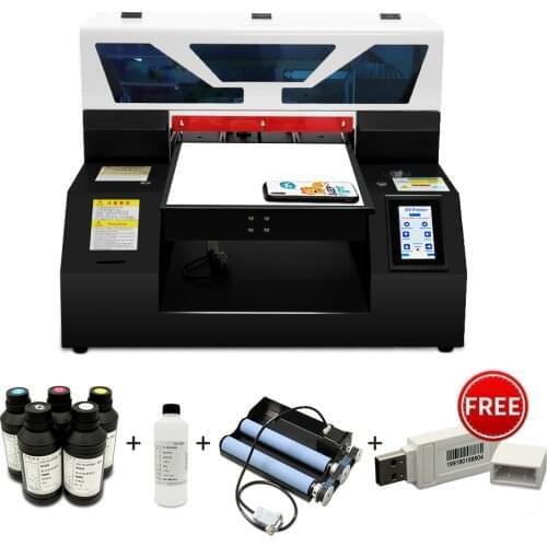 A4 UV Printer Multifunction Inkjet Flatbed And Bottle UV Printer For Epson L800 Printhead For Phone Case Wood Bottle Acrylic