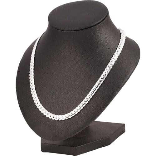 Mens Chain Necklace Basic Punk Necklace Plated Europe And America Classic Whip Pendant Mens Versitile Fashion Chokers Chain Gif