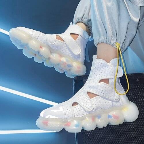 High Quality Mens Sandals Summer Soft Sandals Fashion Microfiber Leather Sandals Outdoor Antiskid Damping Men Roman Sandals