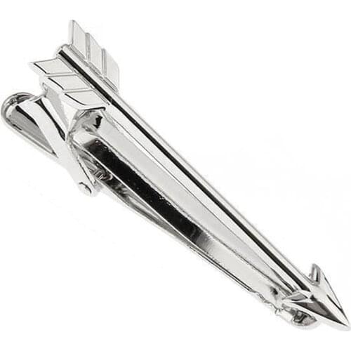 Mens Arrow Tie Bar Necktie Clip Clasp Pin for Wedding Gift Jewelry Anniversaries Office Meetings